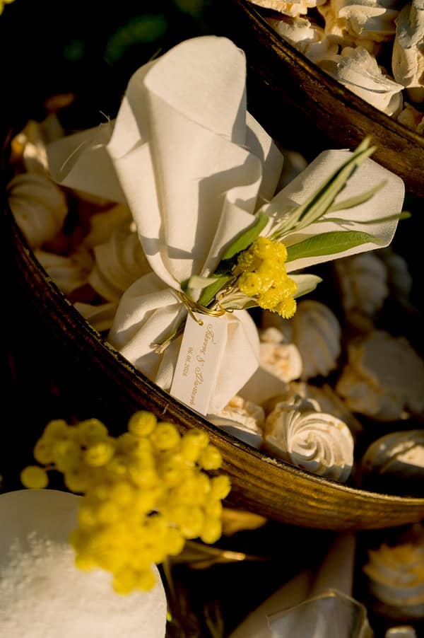 Romantic Summer Wedding Athens Vibrant Yellow Details