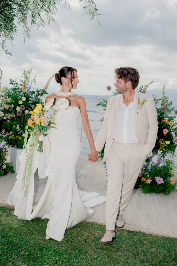 Romantic Summer Wedding Kalamata Orange Details
