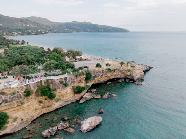 Romantic Summer Wedding Kalamata Orange Details