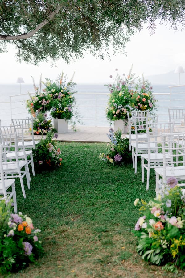 Romantic Summer Wedding Kalamata Orange Details
