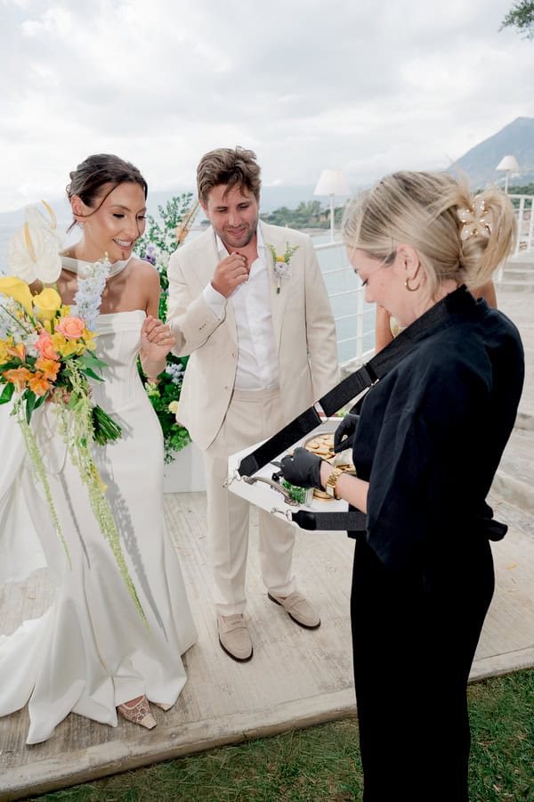 Romantic Summer Wedding Kalamata Orange Details