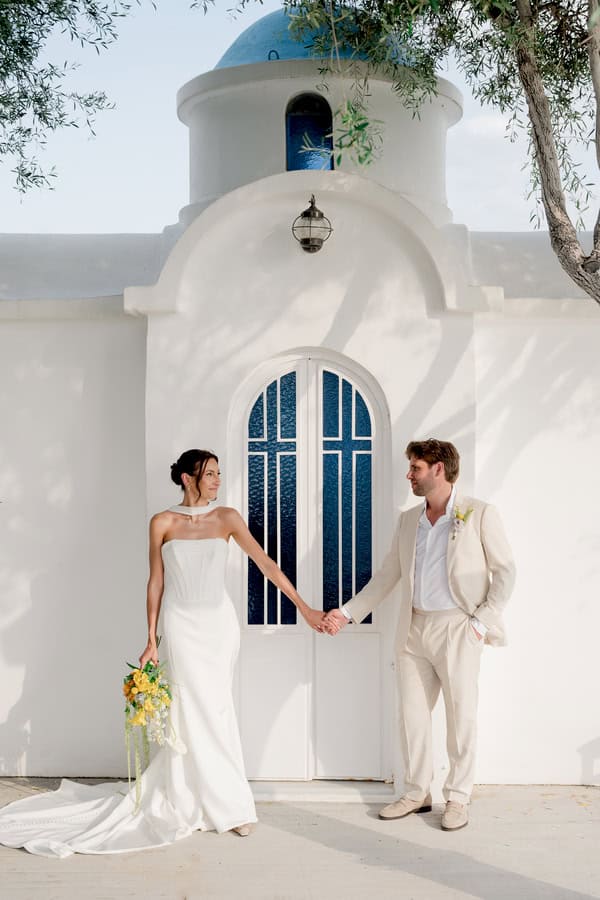 Romantic Summer Wedding Kalamata Orange Details