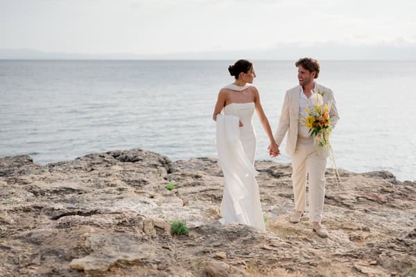Romantic Summer Wedding Kalamata Orange Details