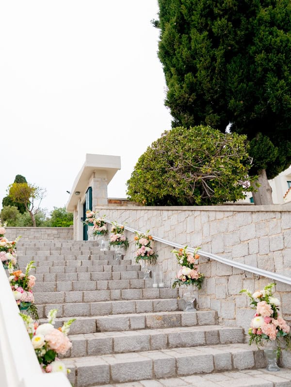 Romantic Wedding Chios Pastel Flowers Antique Gold Details