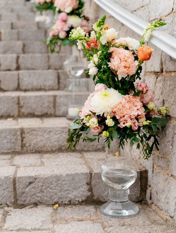 Romantic Wedding Chios Pastel Flowers Antique Gold Details