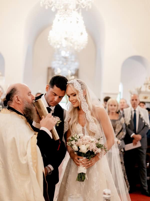 Romantic Wedding Chios Pastel Flowers Antique Gold Details