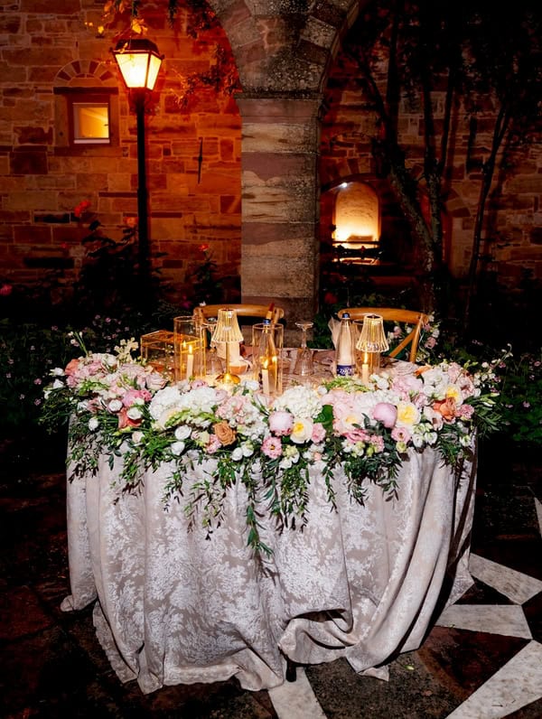 Romantic Wedding Chios Pastel Flowers Antique Gold Details