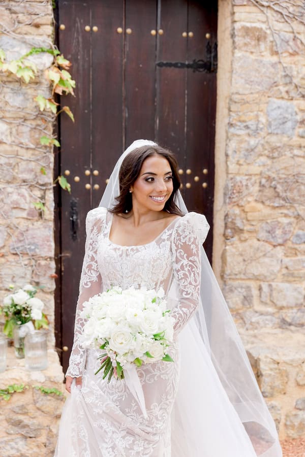 Timeless Destination Wedding Athens White Florals