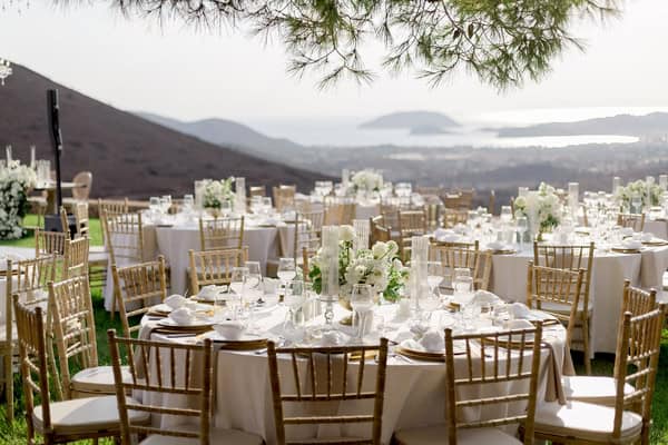 Timeless Destination Wedding Athens White Florals