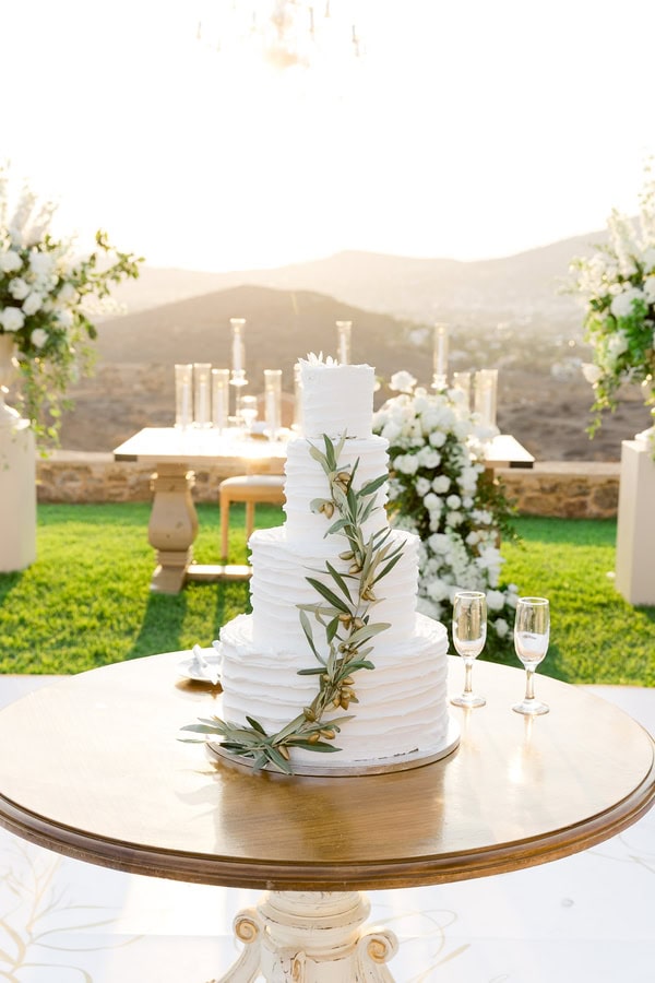 Timeless Destination Wedding Athens White Florals