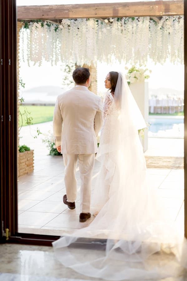Timeless Destination Wedding Athens White Florals